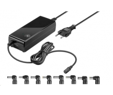 goobay Napájecí zdroj 90W pro notebook 230V, 12-22V max. 4A, USB port