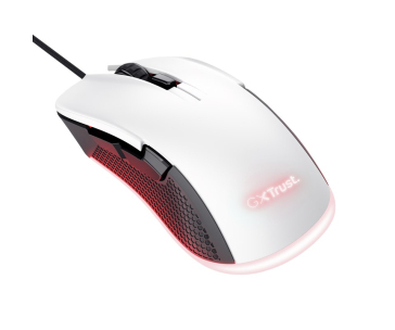 TRUST herní myš GXT 922W YBAR Eco Gaming Mouse, optická, USB, bílá
