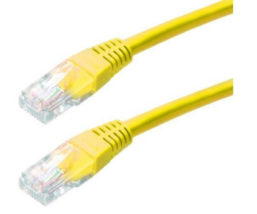 XtendLan patch kabel Cat5E, UTP - 1m, žlutý (prodej po 10 ks)