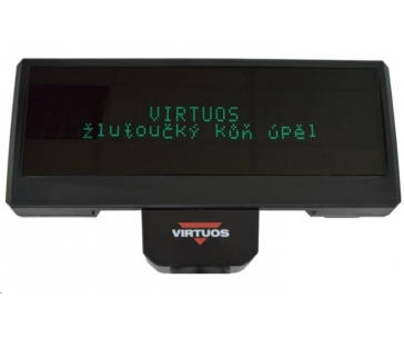 Virtuos zákaznický display FV-2029M, 2 x 20 znaků 9 mm, RS232, včetně napájení +12V