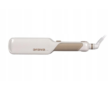 ORAVA ZV-205 žehlička na vlasy, široké keramické destičky, kontrolka zapnutí, kabel s otočnou koncovkou