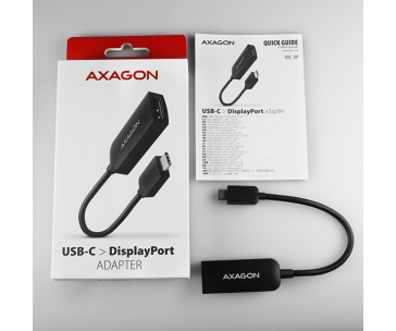 AXAGON RVC-DP, USB-C -> DisplayPort redukce / adaptér, 4K/60Hz