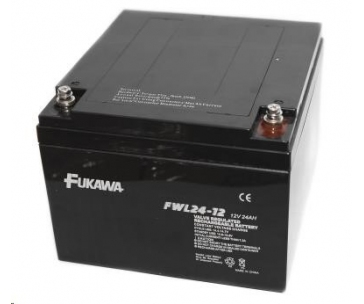 Baterie - FUKAWA FWL 24-12 (12V/24 Ah - M5), životnost 10let