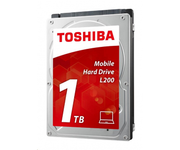TOSHIBA HDD L200 Mobile (CMR) 1TB, SATA III, 5400 rpm, 8MB cache, 2,5", 9,5mm, BULK
