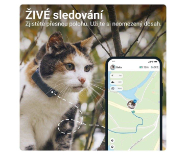 Tractive GPS CAT Mini – sledování polohy a aktivity pro kočky - tmavě modrý