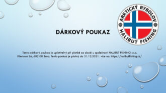 Halibut fishing - dárkový poukaz 5 000 Kč